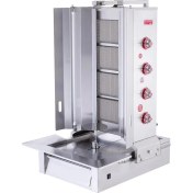 Resim Işıkgaz Silverinox Doğalgazlı 4 Radyanlı Alttan Motorlu Döner Ocağı 