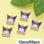 Resim Kawaii Enamel Charms - 12/55 adet Sevimli Anime Karikatür Kolyeler DIY Anahtarlıklar, Küpeler, Bilezikler ve Kolyeler için - Renkli Yaz Aksesuarları, Yaratıcı Hediyeler, El Yapımı Takılar ve Yaratıcı Hediyeler için Mükemmel 