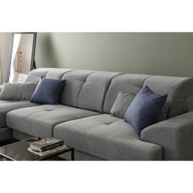 Resim Vivense FRİDO KETEN KÖŞE KOLTUK, GRİ 