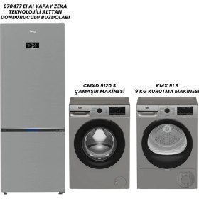 Resim Beko 670477 EI BUZDOLABI - CMXD 9120 S ÇAMAŞIR - KMX 91 S KURUTMA - B 710 I 