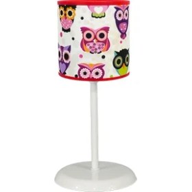 Resim Şenay Aydınlatma Çocuk Odası Masa Lambası Kumaş AbajurBaykuş 