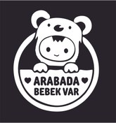 Resim Birim Matbaa ARABADA BEBEK VAR OTO STİCKER (2118 CM ) 