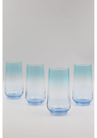 Resim Rakle Marsilya 4'lü Meşrubat Bardağı Seti Mavi-turkuaz 470 Cc 