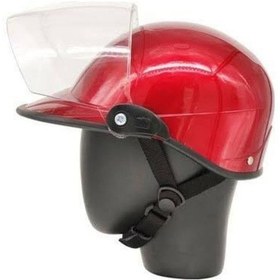 Resim Agv Jokey Açık Motosiklet Kaskı Kırmızı 
