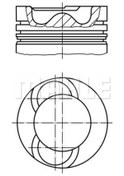 Resim MAHLE 0280902 Piston+Segman Komple-050(Vw Crafter 06-16)Bjm (WP513485) 