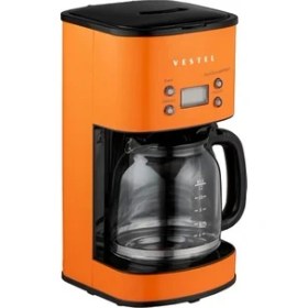 Resim Vestel Turuncu Filtre Kahve Makinesi 1,5 L Kapasite Metal Malzeme ile Sıcak Tutma Fonksiyonu 