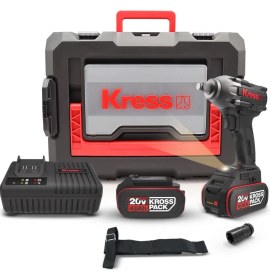 Resim Kress KUB30.2 20VOLT/4.0AH. Li-Ion Çift Akülü 300NM Kömürsüz Profesyonel Şarjlı Somun Sıkma 