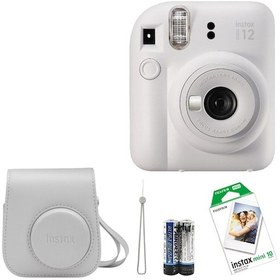 Resim Fujifilm Instax Mini 12 Fotoğraf Makinesi + Askı + Pil 