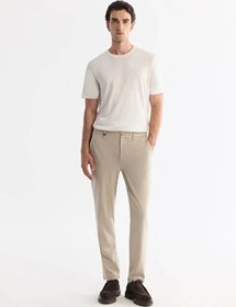 Resim Avva Slim Fit Erkek Pantolon B003035 Bej 