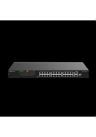 Resim Reyee Rg-es126fgs-lp 26 Portlu, 10/100 Fast Ethernet, Tak Çalıştır Switch, 2 Gigabit Uplink, 1 Gigab 