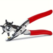 Resim Leathercraft El Aleti Seti: Göz delikleri delmek, makine çantaları ve saat kayışları yapmak için profesyonel delik delme pense seti! 