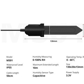Resim Sonoff Th16 için Ms01 Akıllı Toprak Nem Sensörü 