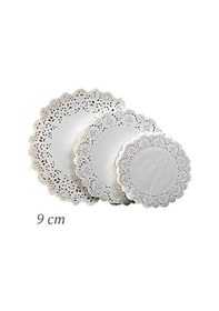 Resim Dantelli Kağıt Doyley Bardak Altı 9 Cm - 50'li 