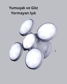 Resim Solar Güneş Enerjili Ve Usb Şarjlı 5 Atlı Led Depomıx - 21 Kamp Lambası 