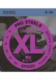 Resim D'addario Eps520 Xl Prosteels Elektro Gitar Tel Seti - 09-42 Supe 