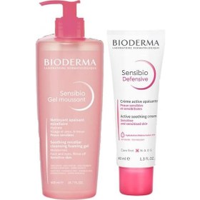 Resim Bioderma Sensibio Gel Moussant Foaming Gel 500 ML + Sensibio Defensive Cream 40 ML 