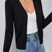 Resim Bir Sonbahar-Kış Yüksek Kalite Şık Hırka, Geziler ve Ofis için Uygun 