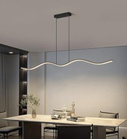 Resim Martı/Sarkıt Avize / 120 Cm/Antrasit Gövde / 3 Renk Işık 