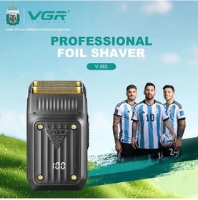 Resim Dashanshop Vgr V-363 Erkekler İçin Profesyonel Şarj Edilebilir Kablosuz Elektrikli Tıraş Makinesi Black V363 
