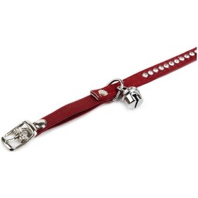 Resim Beeztees Kedi Boyun Tasması, Swarovski Taşlı, Kırmızı, 24,5-30cm 