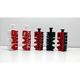 Resim 3d soft light (1 Adet)AMD Yazılı V2. GPU Destek Ayağı 7-11 cm Ayarlanabilir Ekran Kartı Tutucu Destek Aparatı 