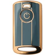 Resim XUKEY Yamaha Yeni Kasa 2021-22-23 Model Xmax 250 400 Tech Max Tricity Anahtar Kılıfı Gri-Gold 