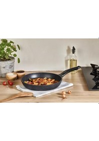 Resim Elit Alüminyum Döküm Granite 26 Cm Tava Siyah 