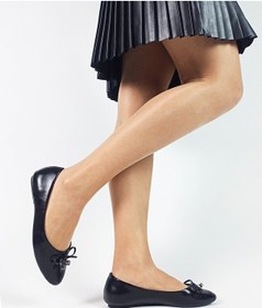 Resim Siyah Renk Fiyonklu Taşlı Kadın Babet Ayakkabı Siyah 