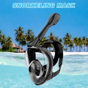 Resim 1 adet 180 derece panoramik şnorkel maske - engelsiz görüş, sızdırmazlık önleme, kuru üst, Aksiyon Kamera Bilekliği, Sis Önleyici Tasarım ve Yeni Egzoz Delikleri, saklama çantası, çok dilli kılavuz - özellikle yetişkin şnorkelle yüzücüler için tasarlanmıştır 