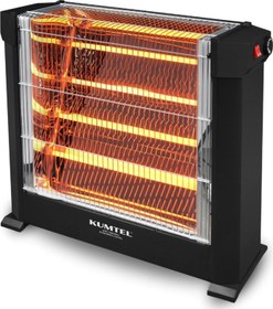 Resim Siyah Mini Şömine Isıtıcı 2200 W Ks-2760 