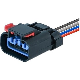 Resim Distribütör Soketi Siyah 4 Pin Kablolu 