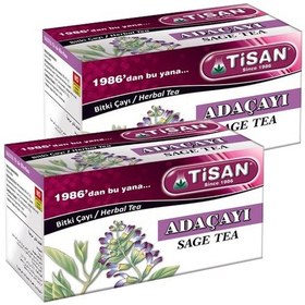 Resim Tisan Adaçayı Bitki Süzen Poşet Çay 2'li 20 x 2.5 G 
