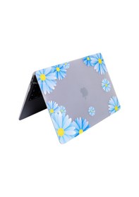 Resim Apple Uyumlu MacBook Air Kılıf 13.6 İnç M2-m3, Flower-07nl Touchıd'li Air M2-m3 A2681 A3113 İle Açık Mavi 