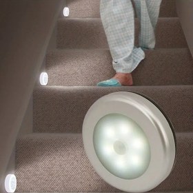 Resim CYCG Hareket Sensörlü Işık Otomatik Açma/Kapama, Pil ile Çalışan Dolap, Merdiven, Koridor Aydınlatması - Enerji Tasarruflu LED, İç Mekan Kullanımı için Kolay Kurulum - Ev, Ofis, Banyo, Garaj için İdeal - Elektronik Parçalar Dahil (Piller Dahil Değildir) - Yerden Tasarruf Sağlayan Tasarım, Dolap Aydınlatması, Minimalist Aparat, Dayanıklı Plastik, Akıllı Ev Cihazı, Küçük Alan Çözümleri 