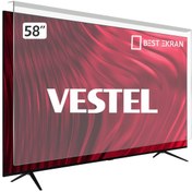 Resim Bestekran Vestel Uyumlu 58UD8200 TV EKRAN KORUYUCU - Vestel Uyumlu 58" inç 146 cm Ekran Koruyucu 