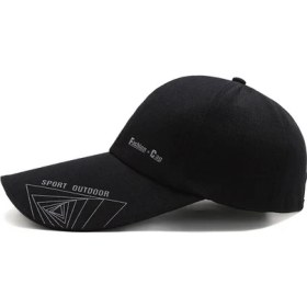 Resim Afun Siyah Açık Golf Balıkçılık Şapkaları Erkekler Içın Sonbahar Bahar Eş Koruma Beyzbol Şapkaları Ayarlanabilir Spor Erkek Vizör Eş Şapkaları (Yurt Dışından) 