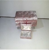 Resim Çeyiz SANDIK Kapitone KÜÇÜK Model 2li Set PEMBE Kadife Kumaş İçi Kırmızı Tela Kutu sevk El Yapım 