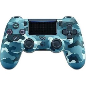Resim Novahub Ps4 Kablolu Titreşimli Oyun Kumandası - Ergonomik Kamuflaj Mavi, Çift Şok, Usb Bağlantılı 