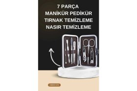 Resim MiraLive Manikür Pedikür Seti Ikili Set El ve Ayak Bakımı Nasır Temizleme Protez Tırnak Çıkarma 