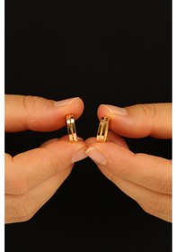 Resim Çgk Çiğdem Gürel Kuyumculuk 14 Ayar Ajda 2 Sıra Altın Küpe Yaldız 