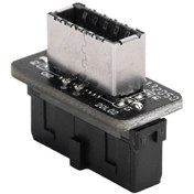 Resim Yuntech01 Ana Kart Usb3.0/3.1 19p/20p'den Type-e'ye 90 Derece Dönüştürücü, Ön Panel Type-c Bağlantı Portu, 10gbps Hız, Kararlı Sinyal 