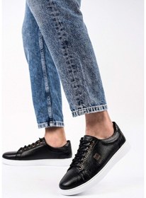 Resim Bulutmod Siyah Erkek Hakiki Deri 4 Mevsim Casual Spor Ayakkabı Siyah 