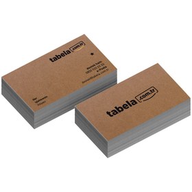Resim Kraft Kartvizit - 1000 / Çift Yön / Beyaz Baskı 