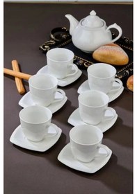 Resim Cooker Ckr3303 Porselen Çay Fincanı 6 Lı Beyaz 