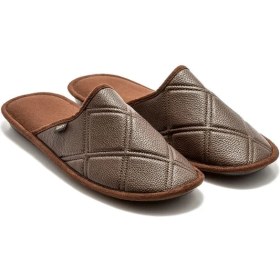 Resim Twigy Zico Erkek Ev Terliği Kahverengi 41/46 