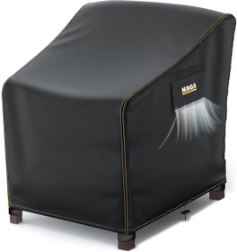 Resim Genel Markalar Haegs Tek Kişilik Bahçe Koltuk Örtüsü, Koruma Kılıfı, Su Geçirmez Açık Hava Bahçe Mobilya Kılıfları, 