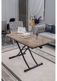 Resim Juppo Üst Tabla Mdf Antiklayt Oval Köşe Alt Krom İçe K 