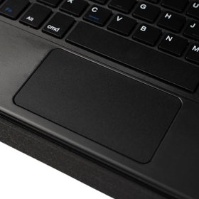 Resim PSR aksesuar Zore Border Keyboard Bluetooh Bağlantılı Standlı Klavyeli Tablet Kılıfı-Siyah Galaxy Tab S9 Plus ile uyumlu 