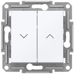 Resim Schneider Asfora Beyaz Jaluzi Kumanda Anahtarı Çerçevesiz - EPH13 