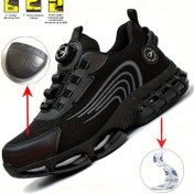 Resim DIAN SEN Hafif Çelik Ayak İş Ayakkabıları Erkekler ve Kadınlar İçin - Anti-Smashing Toe Cap, Delinmeye Dayanıklı, Böcek ve Aşınma Dayanıklı, Dayanıklı EVA Taban, İnşaat, Yürüyüş ve Açık Hava Aktiviteleri İçin İdeal, Modern İş Ayakkabıları | Dayanıklı İnşaat 